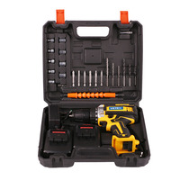 Promo Panas Bor Listrik Profesional/DIY untuk Rumah Tangga 28pc Set Multifungsi Baterai Li-ion 21V Bor Variabel Serbaguna