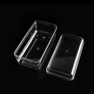 Atacado Food Grade <span class=keywords><strong>PET</strong></span> Crystal <span class=keywords><strong>Container</strong></span> para Retângulo Claro Doce Padaria Mousse Bolo Hard Box Chocolate Biscuit Boxes - Product Image 5