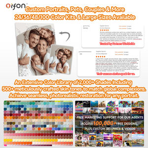 Kit de peinture par numéros Orfon Dropshipping, <span class=keywords><strong>aquarelle</strong></span> de fille, peinture par numéros - Fille de la <span class=keywords><strong>forêt</strong></span> douce et animaux, art pour la décoration de la maison, bricolage - Product Image 2