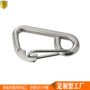 Grillete de Acero Inoxidable Galvanizado M8*80mm con Resorte, Gancho de Seguridad Antideslizante para Elevación Marina en Exteriores, Diseño de Arco - Product Image 5