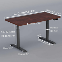 Table élévatrice électrique PRORIALS à prix avantageux avec double moteur, table réglable, bureau solide, bureau d'ordinateur