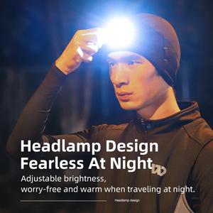 WEST BIKING-Lampe à 4 LED, capuchon de phare de vélo, 200mAh, couvre-tête de vélo rechargeable, avec trou de lunettes - Product Image 2