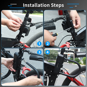 Biyometrik Parmak İzi D Kilidi Dağ Bisikleti için MTB Yol Bisikleti Bisiklet Aksesuarları Anti-Hırsızlık Anahtarsız Akıllı Bisiklet Güvenlik Kilidi - Product Image 6