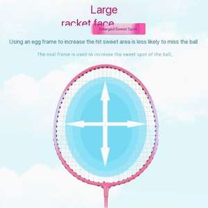 Raquettes de <span class=keywords><strong>badminton</strong></span> ultra-légères spéciales pour enfants de 3 à 12 ans, élèves du primaire, enfants de maternelle, ensemble parent-enfant - Product Image 4