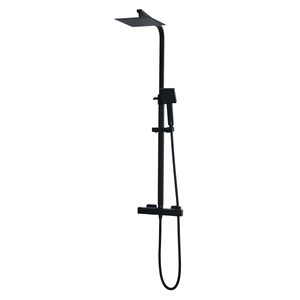 Barra doccia termostatica a vista con valvola, collettore rigido e soffione a mano da 8 pollici <span class=keywords><strong>Vernet</strong></span> - Product Image 1