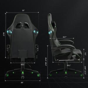 Chaise de jeu Tarok Pro Edition la moins chère en livraison directe (DDP), chaise de bureau italienne noire et verte, chaise de jeu <span class=keywords><strong>Razer</strong></span> avec repose-pieds - Product Image 5