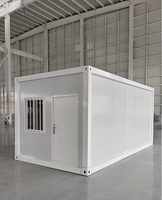 Maison conteneur préfabriquée en acier durable et portable, 20 pieds, 40 pieds, vente en gros OEM ODM