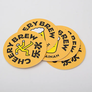 Cheap Round Custom Logo Printing Cardboard Paper Coasters for Drink/ Bars Hotels