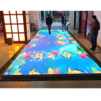 Pantalla LED Interactiva para Piso con Sensor de Cuerpo Humano para Pasillos, Centros Comerciales y Salas de Exposiciones con SDK Lotus Pond