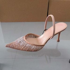 Tacones de Mujer Sensuales, Mules con Tira Trasera, Tacones Puntiagudos para Damas - Product Image 3