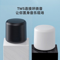 Mini-enceinte portable Macaron 5.0 en plastique pour bureau et extérieur, avec batterie intégrée, fonction d'appel, petite canne sans fil