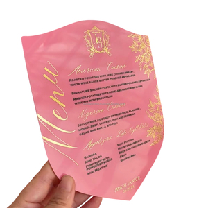 Espejo de acrílico metálico moderno personalizado para bodas con estilo, accesorios de escenario de ducha de novia romántica, resistente al agua con logotipo personalizado - Product Image 1