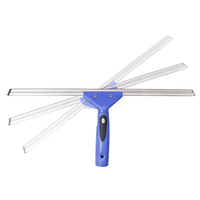 Nettoyeur de vitres industriel de remplacement en caoutchouc Raclette pivotante professionnelle en plastique pour le nettoyage des vitres Télescopiques NO.8006