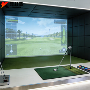 <span class=keywords><strong>Simulateur</strong></span> de <span class=keywords><strong>golf</strong></span> d'intérieur KUERMAI KEM-562 avec jeu de projection interactif et système de surveillance du lancement pour <span class=keywords><strong>simulateur</strong></span> de football - Product Image 1