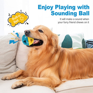 Juguete Masticable para Perros TPR Más Vendido, Pelota Chillona - Pelota Interactiva para Limpiar los Dientes y Alimentar, Resistente para Masticadores Agresivos - Product Image 3