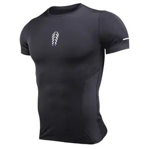 Crazymaker Op Maat Gemaakte Sporttops Met Korte Mouwen En Naadloze Droge Pasvorm Sport Heren Compressie Gymnastiekkleding Voor Heren Gympanty 'S Fitnesskleding