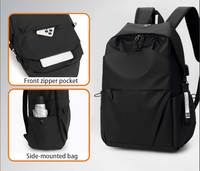 Mochilas Escolares de Gran Capacidad, Mochila para Estudiantes, Mochila para Portátil con USB, Impermeable, Oxford, Casual, Deportiva, para Hombre