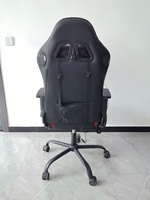 Chaise de jeu confortable avec haut-parleurs, chaise de jeu RGB avec éclairage LED