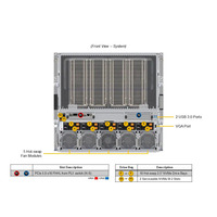 Serveur Rack GPU Personnalisable SYS-A22GA-NBRT 10U Double 6960P 72 Cœurs 2.7G 500W HGX B200 8-GPU Carte Graphique en Stock