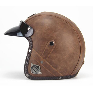 Casque de moto visage ouvert pour hommes et femmes, rétro, personnalisé, <span class=keywords><strong>à</strong></span> <span class=keywords><strong>vendre</strong></span>, 3/4 - Product Image 6