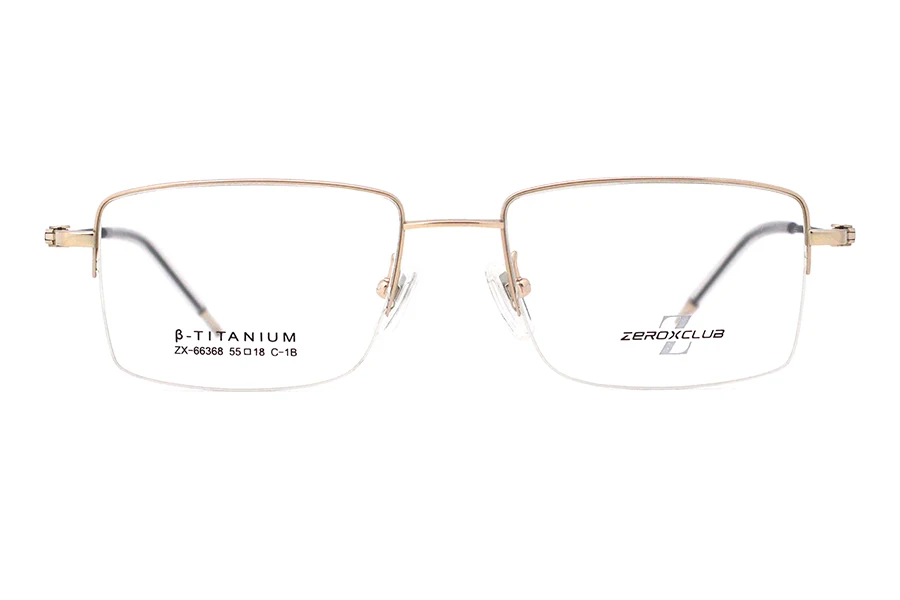 Wholesale Trendy Highclass Semi-Rimless Titanium Eyeglasses