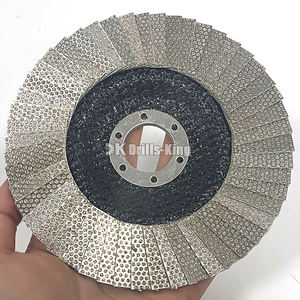 4, 4.5, 5 "Disque à lamelles diamantées Meules de ponçage <span class=keywords><strong>pour</strong></span> céramique <span class=keywords><strong>Ponceuse</strong></span> <span class=keywords><strong>Carrelage</strong></span> Pierre Verre Béton Granit - Product Image 1