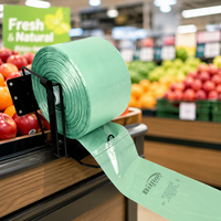 Productierol 3000 zakken 15x20 hoge dichtheid supermarkt fruit groenten 4 rollen