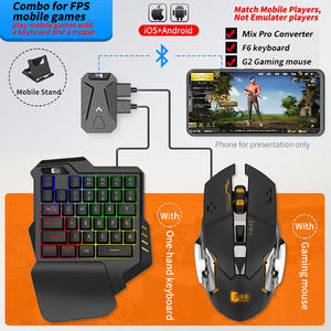 Combo de Teclado y Ratón para Juegos PUBG Mobile con Retroiluminación RGB y Adaptador Convertidor para Consola PS5, <span class=keywords><strong>PC</strong></span>, Uso en Torneos - Product Image 2