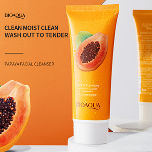 100g nuevo BIOAQUA Etiqueta Privada lavado de cara limpieza profunda suave iluminar espuma papaya blanqueamiento limpiador <span class=keywords><strong>Facial</strong></span> - Product Image 2