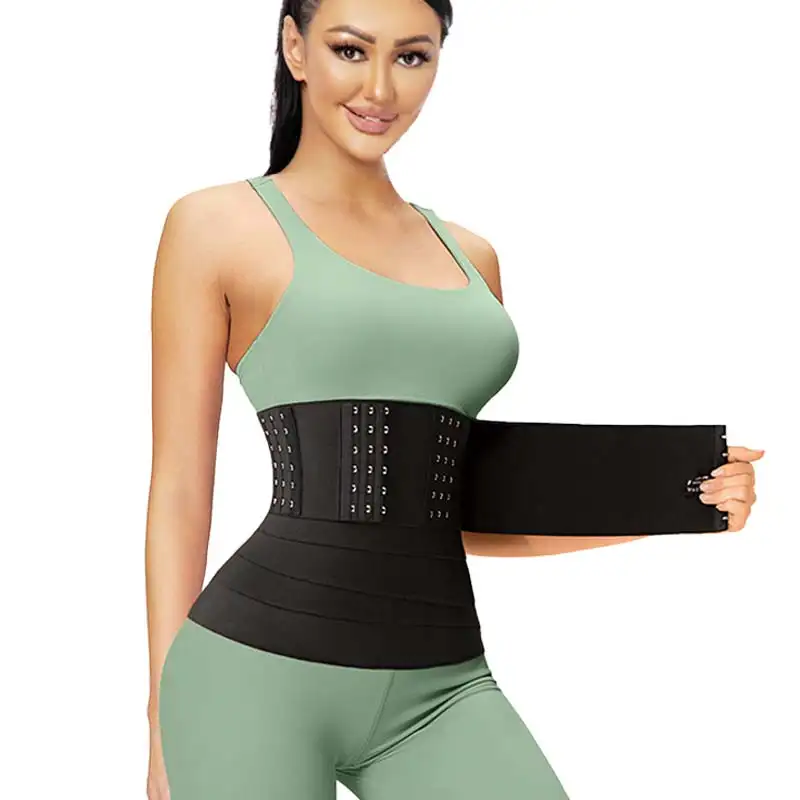 Underwear Shaper Fitness Women Workout Sports Long Torso Waist Trainer Vendors Thick Wrap Belt With Loop Without Bone