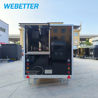WEBETTER Camions de restauration mobiles vintage pour jus, chariots de traiteur, carritos, foodtrucks, pizza, café, entièrement équipés