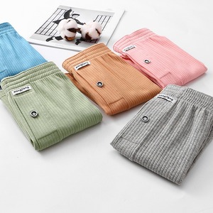 Pantalones <span class=keywords><strong>Aro</strong></span> de verano para hombre al por mayor, shorts deportivos de algodón transpirables, pantalones de descanso de color liso con ribetes verticales, tallas grandes - Product Image 3
