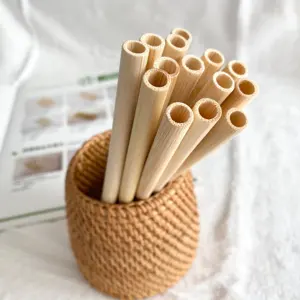 Biodegradable carved bamboo straws 100% natural organic bamboo straw Laser engraving straws