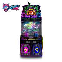 Machine de jeu d'arcade de tir à l'eau/aux balles colorée pour 2 joueurs, machine de jeu à pièces pour enfants et adultes
