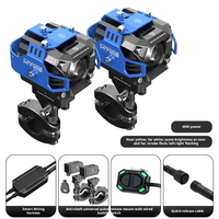 High Power Motorcycle LED Spotlights Heat Dissipation Dustproof for Motorbike Electric Scooter Custom Size 20pcs