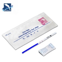 Test de grossesse HCG DEEPBLUE OEM à marque privée, bandelette de test urinaire rapide, kit de test manuel, précision supérieure à 99 %, certifié CE, utilisation à domicile