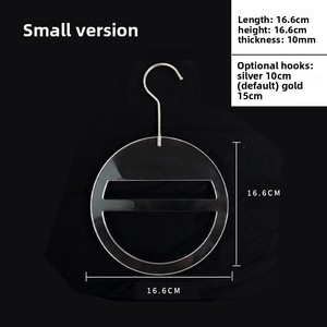 Espositore per Campioni di Tessuti in Acrilico per Tessili Domestici con Ganci, Appendiabiti per Esposizioni Tessili e Porta Sciarpe - Product Image 3