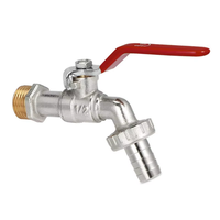 Connecteur de machine à laver pour tuyau d'arrosage extérieur, Robinet distributeur 4 voies en laiton avec vannes à ouverture rapide, en fer anti-corrosion pour cour