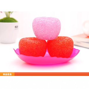 Luz nocturna de cristal con forma de manzana, multicolor, LED con cambio de color, control táctil, funciona con pilas, forma redonda de plástico, para decoración de dormitorio o escritorio. - Product Image 1