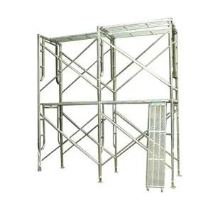 Material de construção de Alta Qualidade Frame Da Escada do Andaime da torre para a Construção de Bloqueio Rápido preço