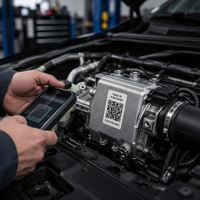 Étiquettes de traçabilité de code QR de qualité automobile