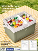 Primitive Square Isolierte Kühlbox für Outdoor-Camping, Lebensmittelkühler, Auto-Kühlbox, tragbar, 25L, wasserdicht, nicht faltbar, 72