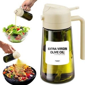 Alta pressão de dupla utilização vidro spray de óleo garrafa Leak-Proof sustentável máquina de lavar louça segura cozinhar ferramenta para cozinha churrasco salada - Product Image 2