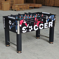 Table de Baby-Foot Professionnelle de 55 Pouces, Robuste avec Tiges en Fer et Porte-Gobelets, Table de Jeu de Football d'Intérieur pour la Famille, Modèle TS-5561