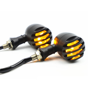 Clignotants de moto noirs pour <span class=keywords><strong>Chopper</strong></span> Cafe Racer - Product Image 1