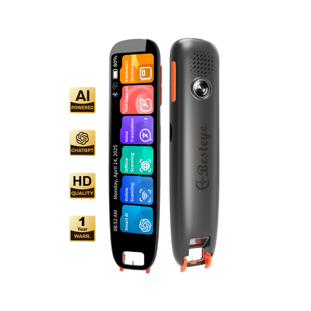 AI ChatGPT Language Translator Device Smart Voice Pen Instant Mini Portable TFT 3.0inch Touch Screen Scanner Translation Wi-Fi