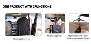 Joyart suporte de roupas multifuncional, para assento de carro, cabide de casaco e de viagem, 2023 - Product Image 3
