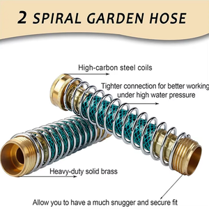 Laiton 2 voies connecteur en laiton robuste séparateur de tuyau d'arrosage connecteur d'eau de <span class=keywords><strong>jardin</strong></span> avec 2 rondelles adaptateur d'extension de tuyau - Product Image 4
