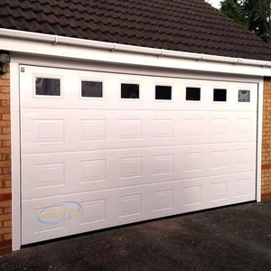 <span class=keywords><strong>Porte</strong></span> <span class=keywords><strong>de</strong></span> <span class=keywords><strong>garage</strong></span> en aluminium anti-décapage LONG TAI avec placage en bois massif intégré, longue durée <span class=keywords><strong>de</strong></span> vie, pour villa extérieure - Product Image 3