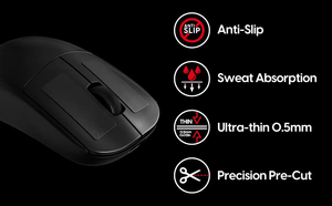 דק 0.2 מ "מ עכבר נגד החלקה מדבקות זיעה סופג הפו אוניברסלי האחיזה עכבר סרט אחיזה - Product Image 6